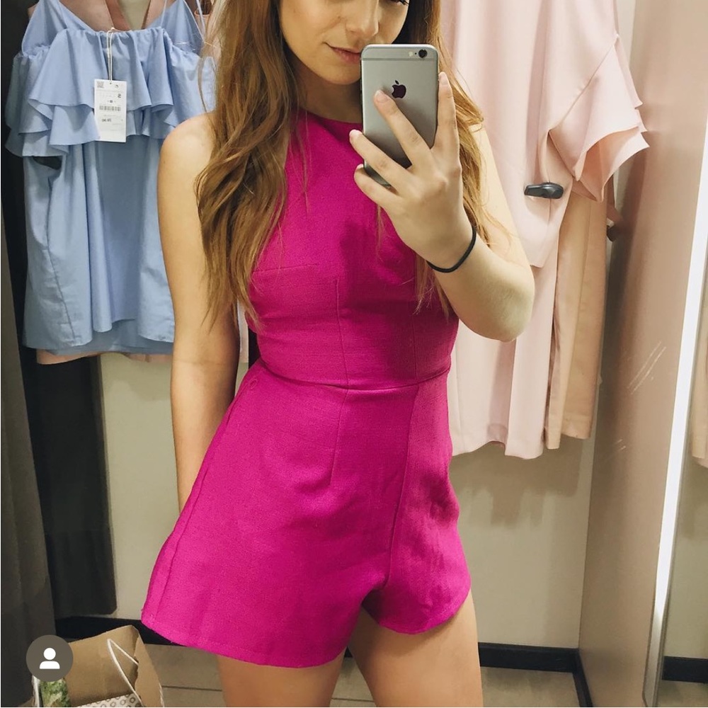 Fuchsia romper